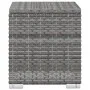 Lounger with cushion and gray synthetic rattan table by vidaXL, Loungers - Ref: Foro24-46227, Price: 171,08 €, Discount: %