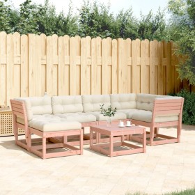 6-piece garden sofa set with Douglas fir wood cushions by , Garden sets - Ref: Foro24-3217038, Price: 609,19 €, Discount: %