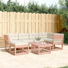 6-piece garden sofa set with Douglas fir wood cushions by , Garden sets - Ref: Foro24-3217038, Price: 601,20 €, Discount: %