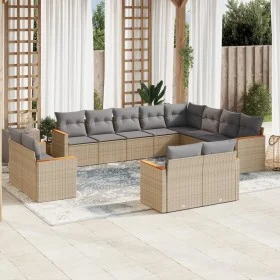 12-teiliges Gartensofa-Set und braune synthetische Rattankissen von , Gartensets - Ref: Foro24-3258916, Preis: 862,74 €, Raba...
