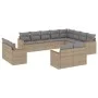 12-piece garden sofa set and brown synthetic rattan cushions by , Garden sets - Ref: Foro24-3258916, Price: 862,62 €, Discoun...