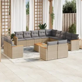 14-piece garden sofa set with beige synthetic rattan cushions by , Garden sets - Ref: Foro24-3258937, Price: 944,73 €, Discou...