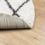 Modern high pile rug PAMPLONA cream and black Ø 80 cm by , Rugs - Ref: Foro24-375375, Price: 20,62 €, Discount: %