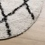 Modern high pile rug PAMPLONA cream and black Ø 240 cm by , Rugs - Ref: Foro24-375380, Price: 96,84 €, Discount: %