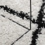 Modern high pile rug PAMPLONA cream and black Ø 240 cm by , Rugs - Ref: Foro24-375380, Price: 97,78 €, Discount: %