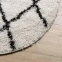 Modern high pile rug PAMPLONA cream and black Ø 120 cm by , Rugs - Ref: Foro24-375377, Price: 36,53 €, Discount: %