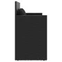 Garden bench with black synthetic rattan cushions by , garden benches - Ref: Foro24-365761, Price: 232,63 €, Discount: %