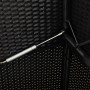 Garden bench with black synthetic rattan cushions by , garden benches - Ref: Foro24-365761, Price: 188,91 €, Discount: %