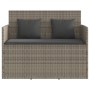 Gartenbank mit grauen synthetischen Rattankissen von , Gartenbänke - Ref: Foro24-365763, Preis: 185,86 €, Rabatt: %