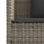 Garden bench with gray synthetic rattan cushions by , garden benches - Ref: Foro24-365763, Price: 185,86 €, Discount: %