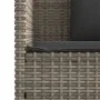 Garden bench with gray synthetic rattan cushions by , garden benches - Ref: Foro24-365763, Price: 204,19 €, Discount: %