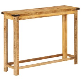 Mesa consola madera maciza de mango 100x30x75 cm