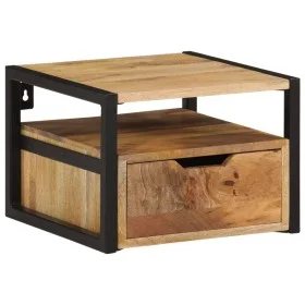 Wand-Nachttisch aus massivem Akazienholz, 35 x 35 x 25 cm von , Nachttische - Ref: Foro24-372725, Preis: 128,84 €, Rabatt: %