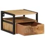 Mesita de noche de pared madera maciza de acacia 35x35x25 cm de , Mesitas de noche - Ref: Foro24-372725, Precio: 128,84 €, De...