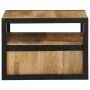 Wand-Nachttisch aus massivem Akazienholz, 35 x 35 x 25 cm von , Nachttische - Ref: Foro24-372725, Preis: 128,84 €, Rabatt: %
