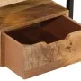 Mesita de noche de pared madera maciza de acacia 35x35x25 cm de , Mesitas de noche - Ref: Foro24-372725, Precio: 128,84 €, De...