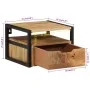 Mesita de noche de pared madera maciza de acacia 35x35x25 cm de , Mesitas de noche - Ref: Foro24-372725, Precio: 128,84 €, De...