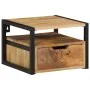 Mesita de noche de pared madera maciza de acacia 35x35x25 cm de , Mesitas de noche - Ref: Foro24-372725, Precio: 128,84 €, De...
