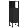 Black engineered wood bathroom cabinet 33x33x120.5 cm by , Dressing tables - Ref: Foro24-842466, Price: 57,21 €, Discount: %
