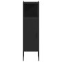 Black engineered wood bathroom cabinet 33x33x120.5 cm by , Dressing tables - Ref: Foro24-842466, Price: 58,52 €, Discount: %