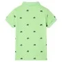 Polo infantil verde neón 128 de , Camisetas para niños - Ref: Foro24-12157, Precio: 10,65 €, Descuento: %