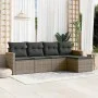 Garden sofa set with cushions 5 pieces gray synthetic rattan by , Garden sets - Ref: Foro24-3258322, Price: 298,40 €, Discoun...