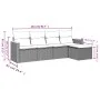 Garden sofa set with cushions 5 pieces gray synthetic rattan by , Garden sets - Ref: Foro24-3258322, Price: 298,40 €, Discoun...