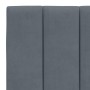 Dunkelgraues, samtgepolstertes Kopfteil 120 cm von , Kopf- und Fußteile - Ref: Foro24-374662, Preis: 48,15 €, Rabatt: %
