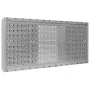 Industrie-Wandwerkzeugschrank aus grauem und schwarzem Metall von vidaXL, Werkzeugschränke - Ref: Foro24-145366, Preis: 141,1...
