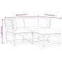 Douglas 3-piece garden sofa set with solid wood cushions by , Garden sets - Ref: Foro24-3216993, Price: 299,09 €, Discount: %