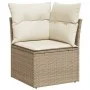 7-teiliges Gartensofa-Set und beigefarbene synthetische Rattankissen von , Gartensets - Ref: Foro24-3222807, Preis: 573,61 €,...