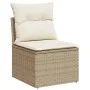 7-teiliges Gartensofa-Set und beigefarbene synthetische Rattankissen von , Gartensets - Ref: Foro24-3222807, Preis: 573,61 €,...