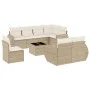 9-piece garden sofa set with beige synthetic rattan cushions by , Modular outdoor sofas - Ref: Foro24-3221647, Price: 748,97 ...