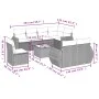 9-piece garden sofa set with beige synthetic rattan cushions by , Modular outdoor sofas - Ref: Foro24-3221647, Price: 748,97 ...