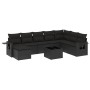 8-piece garden sofa set and black synthetic rattan cushions by , Garden sets - Ref: Foro24-3252902, Price: 574,29 €, Discount: %