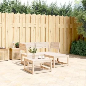 Gartensofa-Set 3-teilig aus massivem Kiefernholz von , Gartensets - Ref: Foro24-3216985, Preis: 202,30 €, Rabatt: %