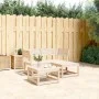 Juego de sofás de jardín 3 piezas madera maciza de pino de , Conjuntos de jardín - Ref: Foro24-3216985, Precio: 202,30 €, Des...