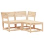 Garden sofa set 3 pieces solid pine wood by , Garden sets - Ref: Foro24-3216985, Price: 204,80 €, Discount: %