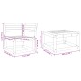 Garden sofa set 3 pieces solid pine wood by , Garden sets - Ref: Foro24-3216985, Price: 204,80 €, Discount: %