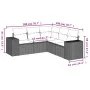 Garden sofa set with cushions 5 pieces gray synthetic rattan by , Garden sets - Ref: Foro24-3254887, Price: 346,83 €, Discoun...