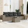 Garden sofa set with cushions 5 pieces gray synthetic rattan by , Garden sets - Ref: Foro24-3254627, Price: 328,33 €, Discoun...