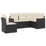 5-teiliges Gartenmöbel-Set und schwarze synthetische Rattankissen von , Gartensets - Ref: Foro24-3258374, Preis: 321,53 €, Ra...
