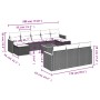 11-piece garden sofa set with beige synthetic rattan cushions by , Garden sets - Ref: Foro24-3258824, Price: 691,74 €, Discou...