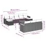 11-teiliges Gartensofa-Set mit beigen synthetischen Rattankissen von , Gartensets - Ref: Foro24-3258824, Preis: 728,65 €, Rab...