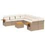 9-teiliges Gartensofa-Set mit beigen synthetischen Rattankissen von , Gartensets - Ref: Foro24-3259069, Preis: 632,66 €, Raba...