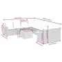 9-teiliges Gartensofa-Set mit beigen synthetischen Rattankissen von , Gartensets - Ref: Foro24-3259069, Preis: 632,66 €, Raba...