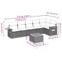 7-teiliges Gartensofa-Set und beigefarbene synthetische Rattankissen von , Gartensets - Ref: Foro24-3259237, Preis: 493,39 €,...