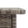 Gray synthetic rattan coffee table 50x50x47 cm by vidaXL, Garden tables - Ref: Foro24-46252, Price: 57,81 €, Discount: %
