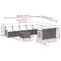 Garden sofa set with beige cushions 10 pieces synthetic rattan by , Garden sets - Ref: Foro24-3260392, Price: 689,13 €, Disco...