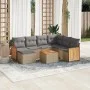 Garden sofa set with beige cushions 8 pcs PE rattan by , Garden sets - Ref: Foro24-3260295, Price: 503,05 €, Discount: %